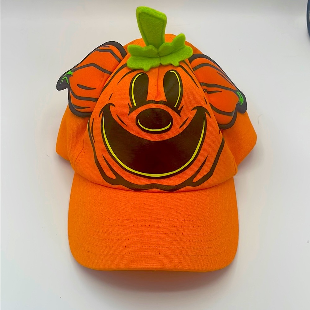 2024 Disney Parks Mickey Mouse Jack-o-Lantern Glow in the Dark Baseball Hat